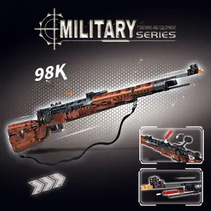 1000PCS building Block 98k sniper rifle, a high-tech adult high-difficulty building block 98k. Desktop decorations, Christmas gifts