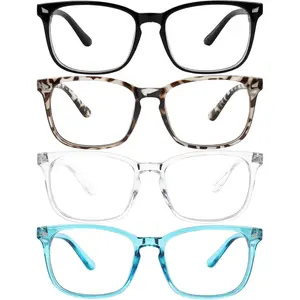 Blue Light Blocking Computer Glasses Anti Glare Reduce Eyestrain Eyeglasses for Men and Women