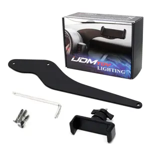 iJDMTOY Behind Tachometer Bolt-On Mount Cell Phone GPS Black Holder For Mini Cooper R50 R52 R53