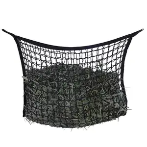 Large Capacity Hay Bag with Handle, 1 Count Slow Feed Net for Equines, Hay Feeder Bag for Horses, Sheep, Donkeys, Feeding Tools