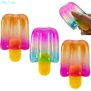 Ice Cream Squeeze Squishy, Soft Squishy, Ice Cream Cone Squishy, Slow Rise Sensory Fidget Toy, Easter Basket Stuffers Party Favors Summer Sensory Stress Relief