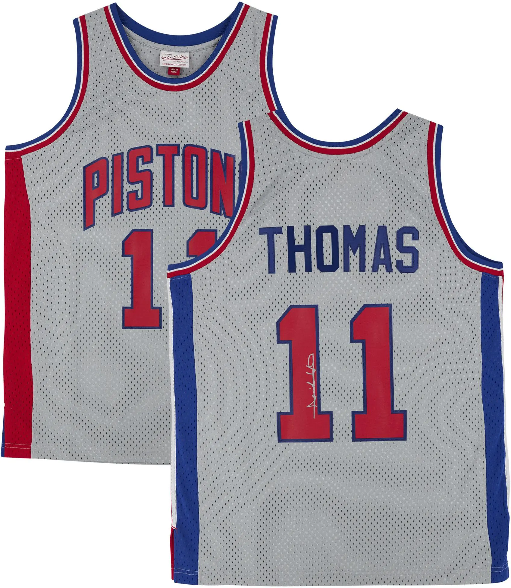 Isiah Thomas Detroit Pistons Autographed Mitchell & Ness Chrome 1982-1983 Swingman Jersey - Fanatics Authentic Certified