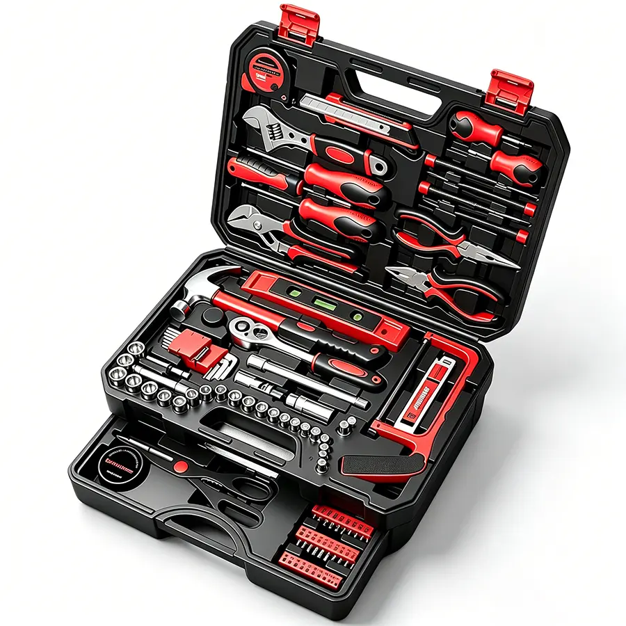 321- Piece Home Tool Kit With Drawer Toolbox, Hand Tools For House Repair, Carbon Steel And Cr V Construction, DIY Tool Kit For Men Women And Handyman, Tool Kit Set, Cr-V Tool Kits