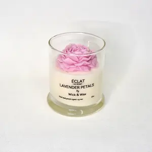 Wick & Wax Handmade Candle - Lavender Petals Scented