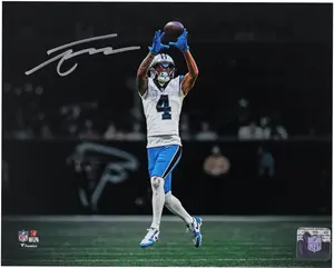 Tetairoa McMillan Carolina Panthers Autographed "8 x 10" White Jersey Spotlight Photograph - Fanatics Authentic Certified