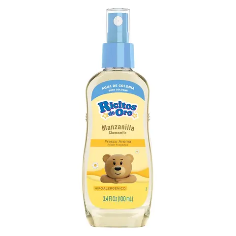 Grisi RICITOS DE ORO Colonia Hypoallergenic 100ml Gentle Fresh Fragrance for Babies Soft Non-Irritating Formula Care Spray Bottles