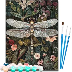 Paint by Number Kits for Adults Beginners, Easy Acrylic Simple Paint by Number Kits, DlY Watercolor Paint by Numbers Kits on Canvas Without Frame for Home Wall Decor Home Decoration 16x20inch