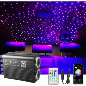 Twinkle Starlight Headliner Light,32W 1000 count 13.1ft LED  Ceiling Fiber Optic Light Kit APP/Remote Control for //Party