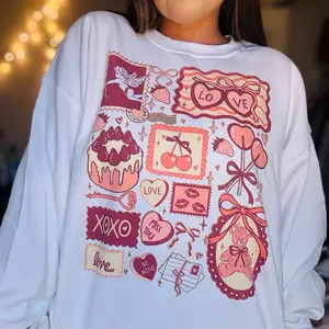 Valentine’s Day Collage Graphic Top