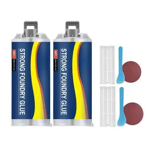 Foundry Glue, High Temperature Resistant Casting Repair, Metal Repair Glue,  Liquid Welding Filler for Metal  and Repairs (2Kit)