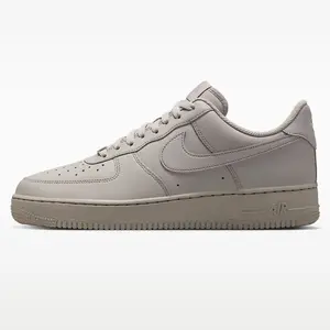 Nike Men's Air Force 1 '07 Low Top Casual Leather Lifestyle Basketball Inspired Daily Wear Sneakers Light Iron Ore IH1698-001