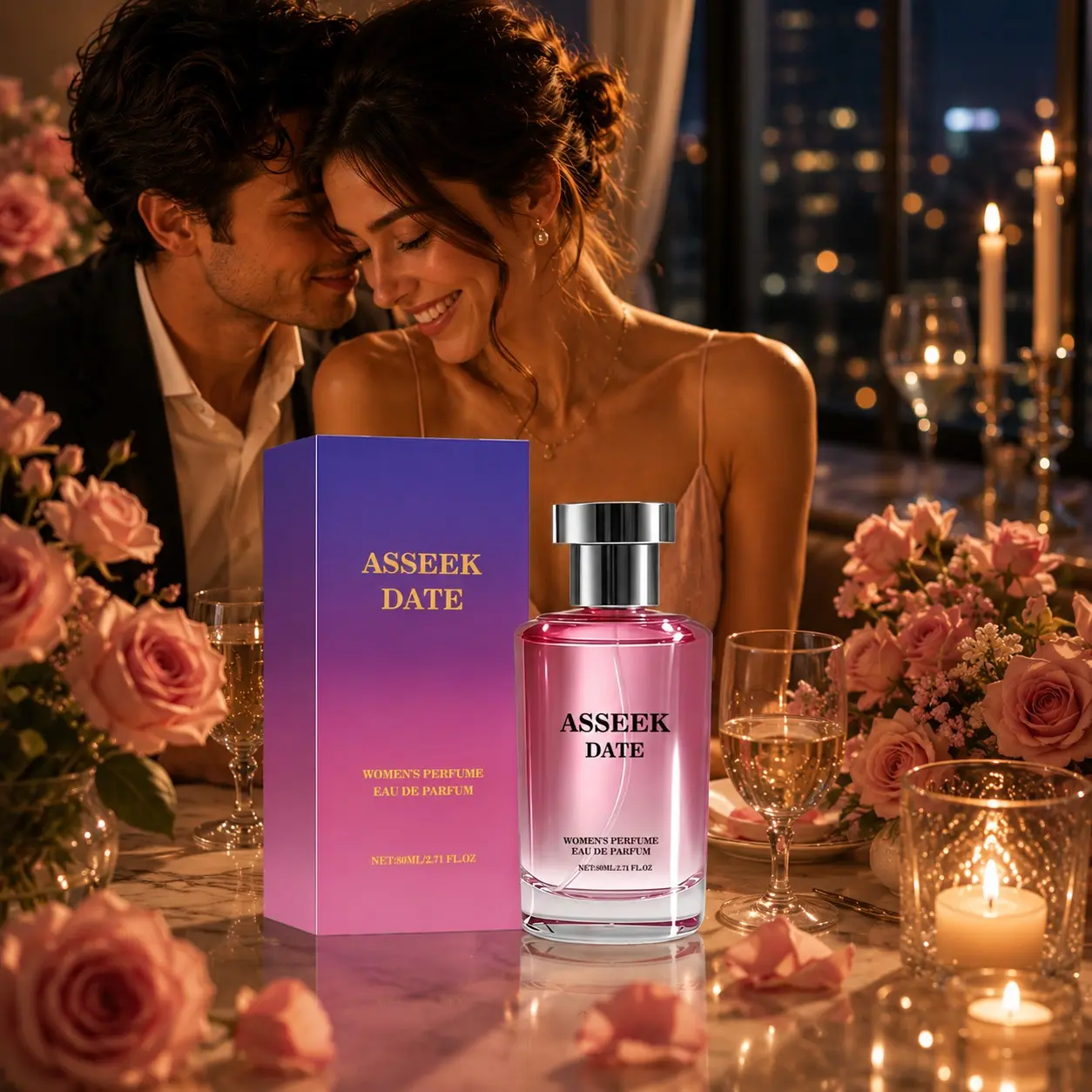 1pc 80ML Floral Fruit Scented Perfume for Women, Unique Jasmine Fragrance, Sweet Long-Lasting, Ideal for Dates, Gentle and Alluring