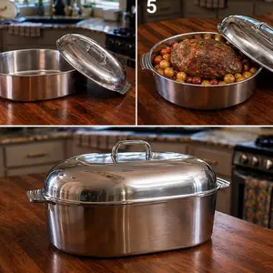 Alumachef 18-in Oval Roaster