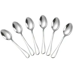 Demitasse Espresso Spoons, Mini Coffee Spoon, 4 Inches Stainless Steel Small Spoons for Dessert, Set of 6()
