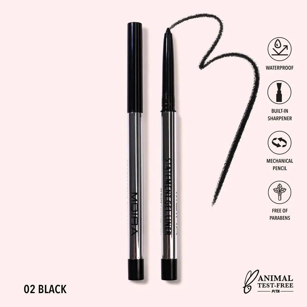 Moira Matte Gel Eyeliner, Black Brown, Ultra-Smooth Cruelty-Free Formula, Waterproof, Smudge-Proof Makeup Single Item Cosmetic