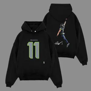 JSN - Jaxon Smith-Njigba 'POSTERIZED' For The 12s Cotton Hoodie Sweatshirt T-Shirt (Made In US), JSN Nation Outfit, Seahawks Game Day Outfits, Gift For Football Fans, Football Graphic Hoodie