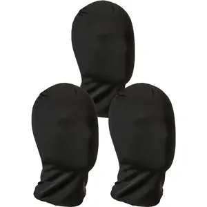 3 Pieces Full Face Mask, Stretchy Faceless Cloth Masks, Statue Inflatable Costume Accessory for Adult Men Women