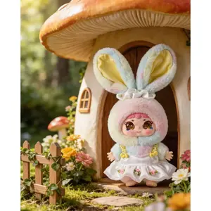JIIMO Forest Dream 400%  Box Mystery,Bunny Plush Dolls,Soft Furry Collectibles,Backpack or clothing decoration
