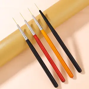 Nail Art Liner Brush Set Ultra Thin Striping Brushes for Fine Lines Drawing Painting Flower Outline Nail Art Design BJD Face Painting Brushes