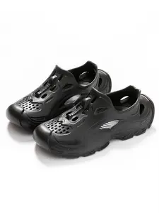 Dark Blue/Khaki/Black Men's Clogs 39-44 Sizes Thickened Shock-Absorbing Sole Ergonomic Design Spring Summer Casual Sandals