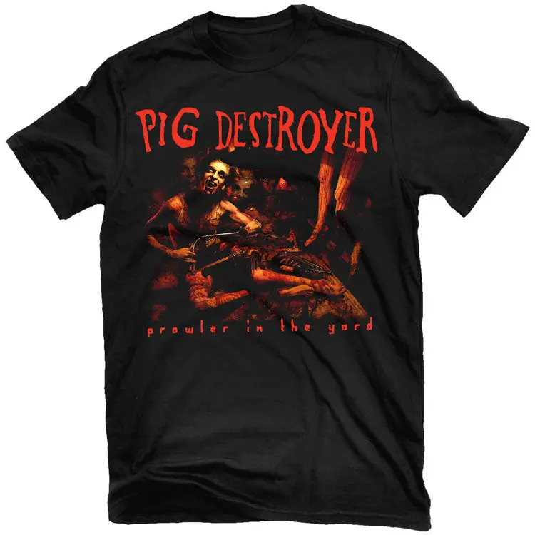 Pig Destroyer Prowler in the Yard Comfort Colors T-Shirt, Grindcore Band Album Graphic Tee, Cotton Unisex Oversized Vintage Extreme Metal Streetwear Shirt