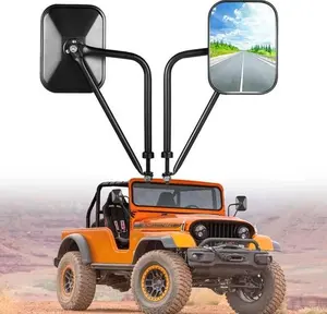 For Jeep Wrangler JK CJ YJ TJ JL Door Off Quick Release Side Hinge View Mirrors