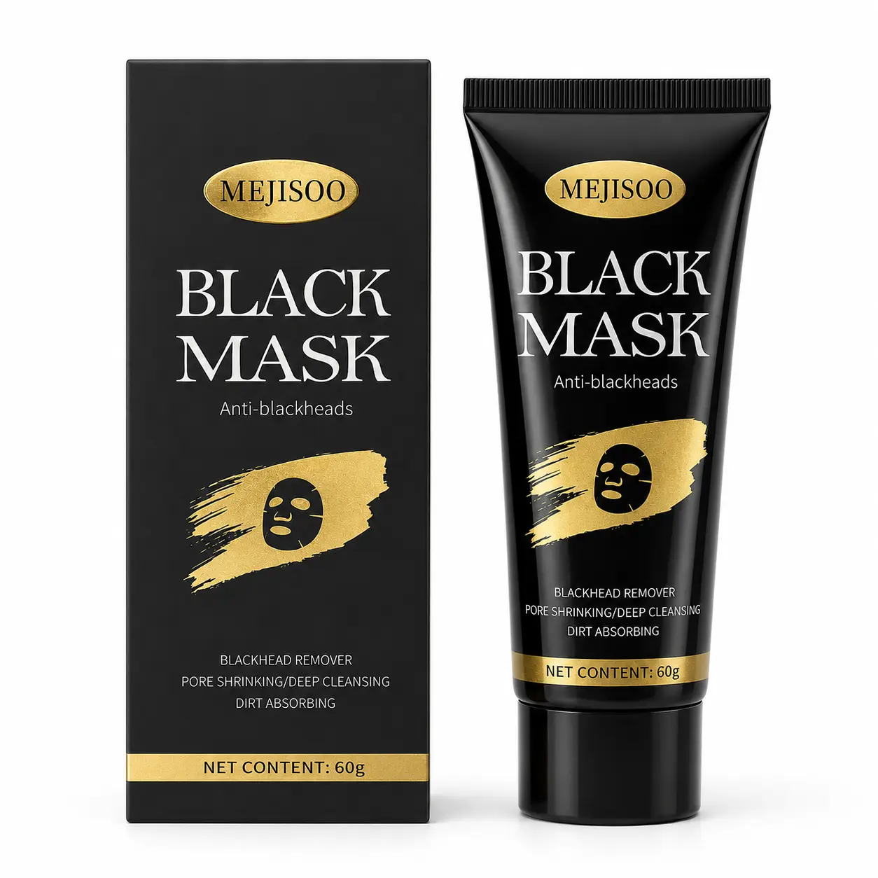 Blackhead Remover Mask, Activated Carbon Peel Off Facial Mask Activated Carbon Facial Cleansing Mask, Deep Cleanses Dirt, Pores, Blemishes, Oil and Blackheads, Helps Create Smooth-Looking Skin, Essential For Daily Skincare, Suitable For All Skin Types