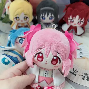 Anime Plush doll Pendant Kaname Madoka figure Akemi Homura Plushies Mami Tomoe Keychain Cosplay Doll Miki Sayaka Figure cute toy