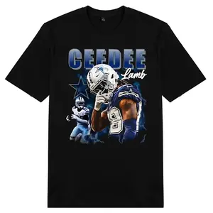 [100% Cotton] Vintage CeeDee Lamb Shirt Retro Cowboys Football Tee Short Sleeve Long Sleeve