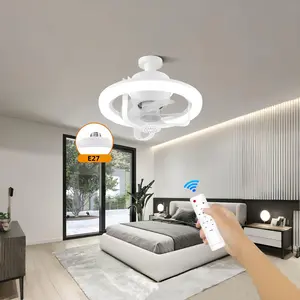 Remote Control Ceiling Fan Light, RGB Color Changing Ceiling Fan Light with Remote Control, Indoor Lighting for Bedroom, Living Room, Study Room