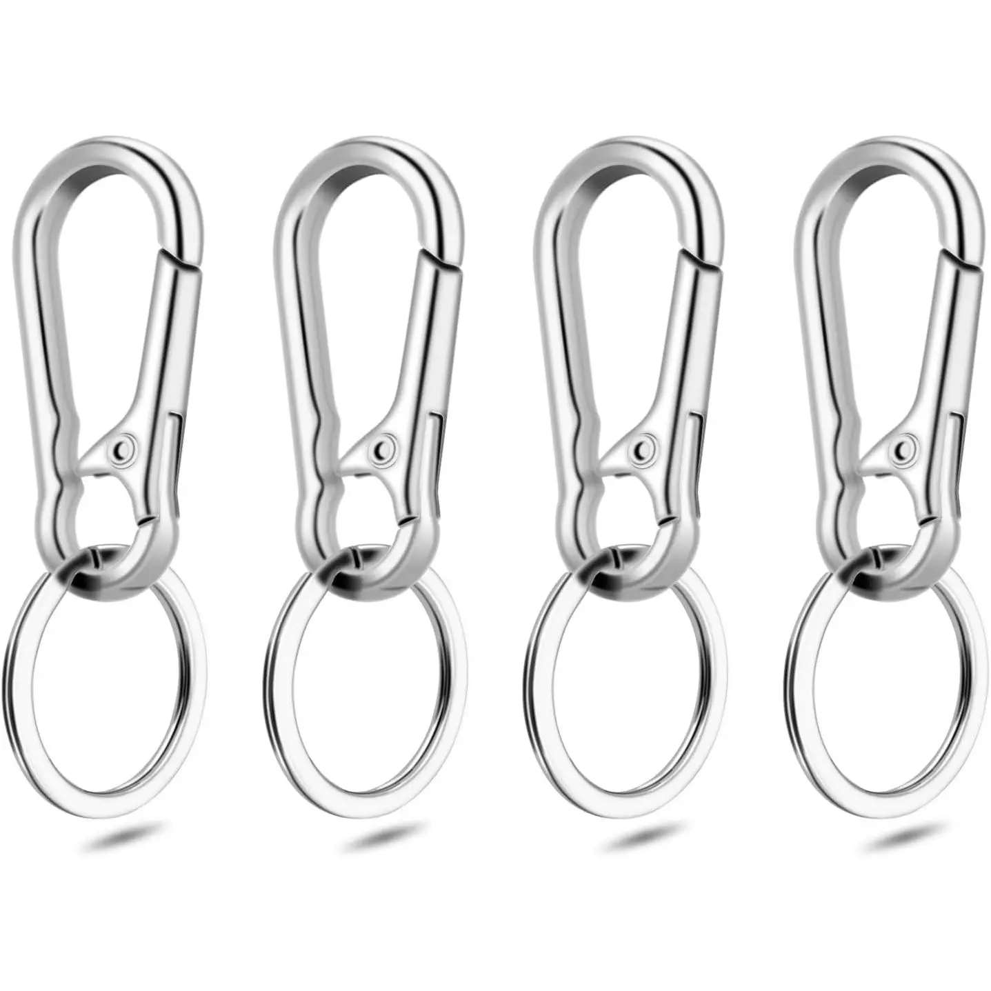 4pcs Keyring Silver