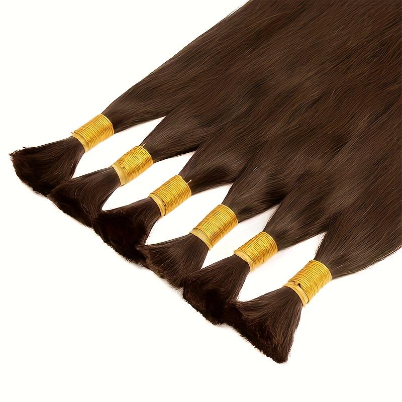 2025 Hot New Straight Braiding Hair Bulk - Virgin Human Hair Extensions, Unprocessed for Versatile Styling, Ideal for All Ethnicities, Textured Hairstyle |   Deep Glossy Shine |   No Weave Hai