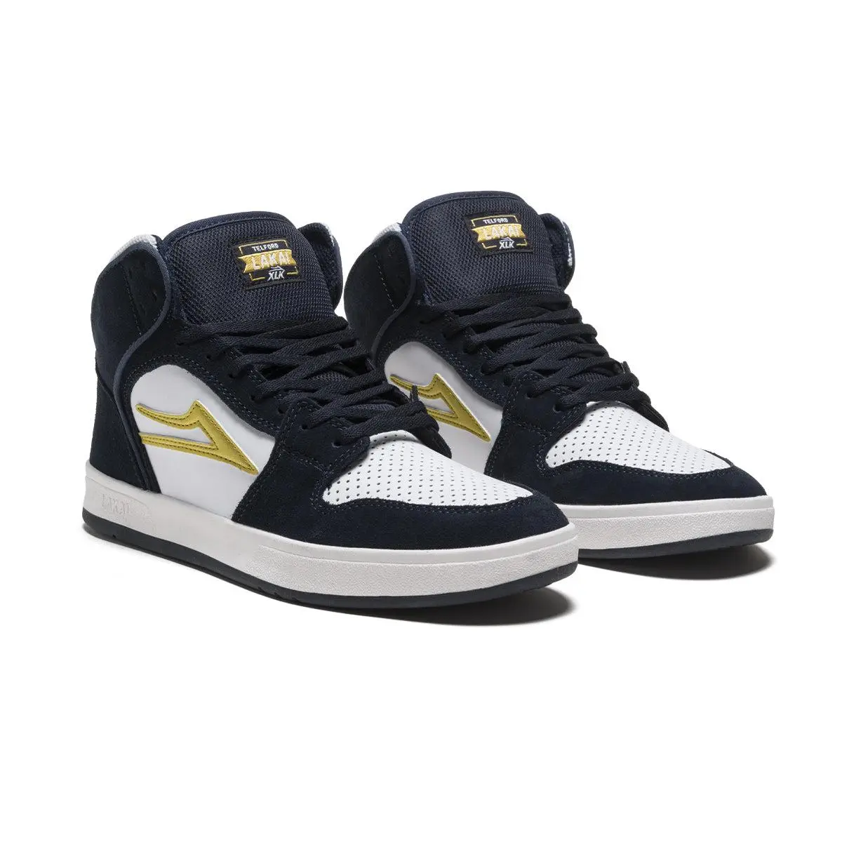 Lakai Skateboard Shoes Telford Navy/White Suede