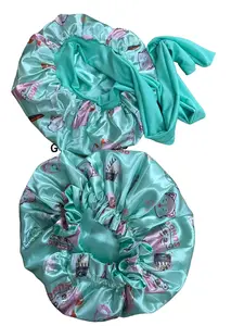 EN Hi Boy Group Bonnets Double Lined Reversible Satin Hair Protection Caps for Fans & Enthusiasts Silky Soft & Frizz-Free Hair Care Cap