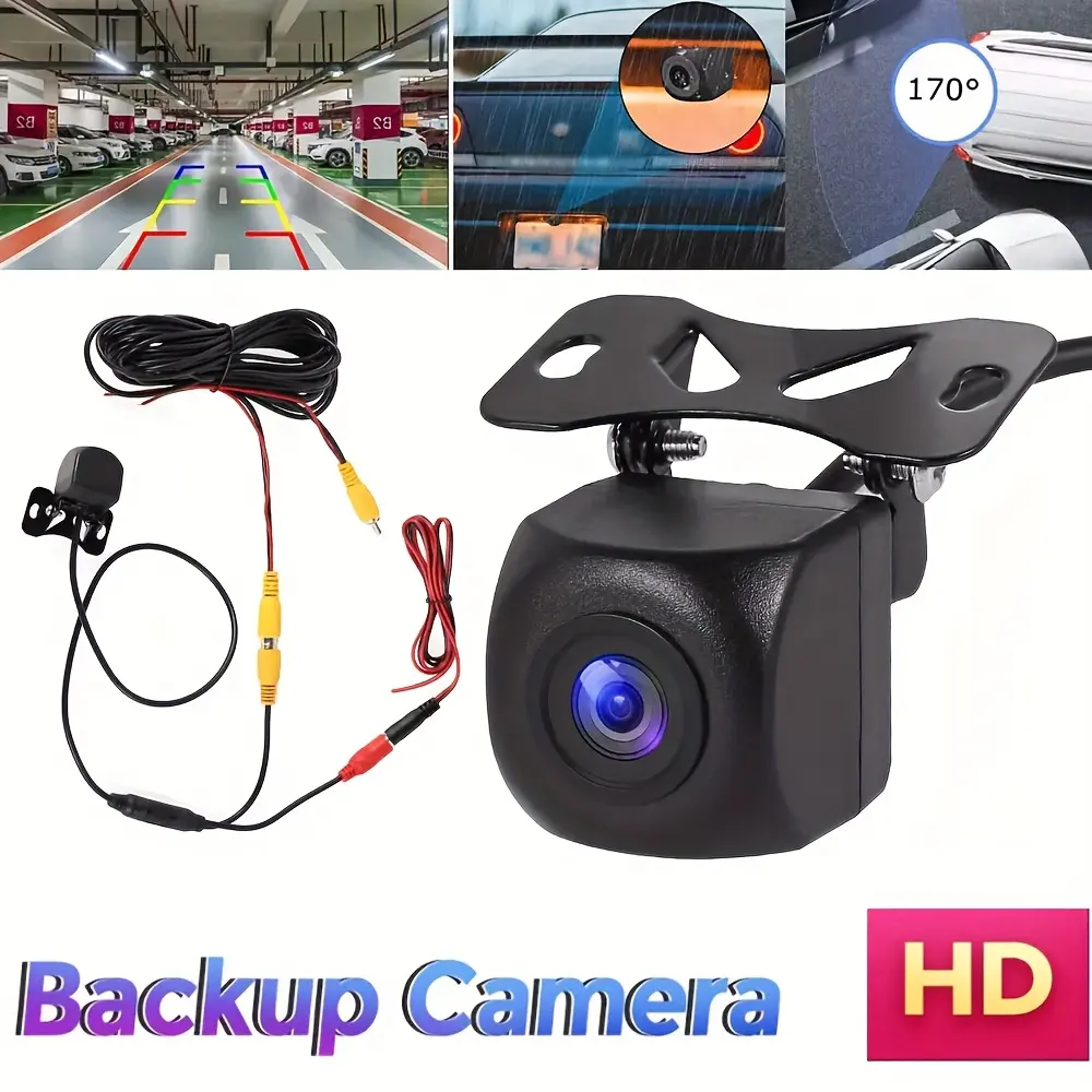 Wide-Angle Rearview Camera for Vehicles, Car Accessory, Enhancing Safety During Reversing And Parking for Pickups, Rvs, And Trucks