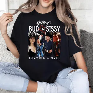 Bud And Sissy Gilleys Texas T-Shirt, Urban Cowboy T Shirt, Gift For Fan, For Men, For Women, Full Size, Full Colo