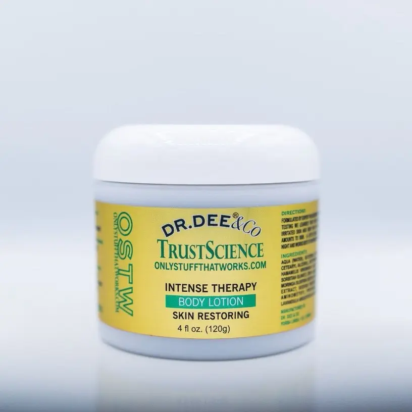 Dr. Dee & Co. Intense Therapy Body Lotion for Dry and Cracked Skin with Microsilver, Colubrina  Bark, Lavender Oil, and Coconut Oil - Skincare, Sensitive Skin friendly