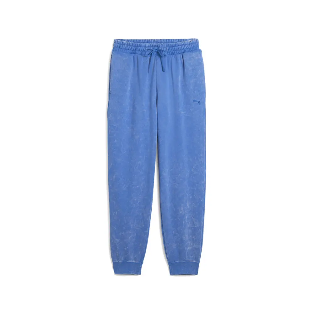 PUMA Mens Essentials Elevated Relaxed Wash Sweatpants Casual - Blue
