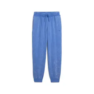 PUMA Mens Essentials Elevated Relaxed Wash Sweatpants Casual - Blue