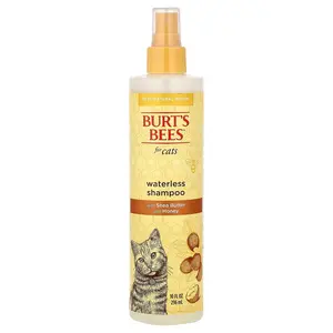 Burt's Bees Waterless Shampoo with Shea Butter and Honey, For Cats, 10 fl oz (296 ml)