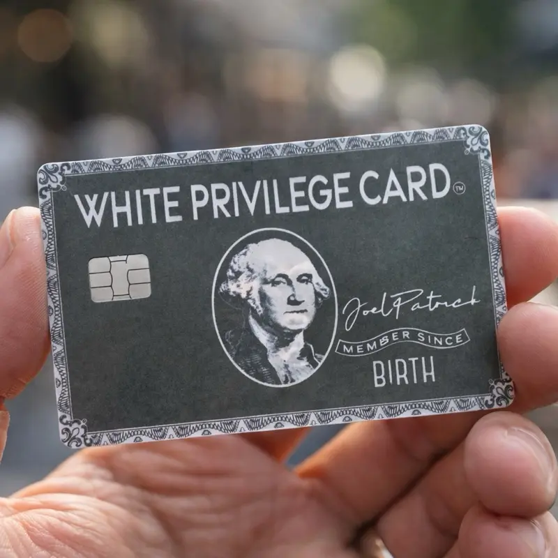 White Privilege Card Fake Debit Card Skin Sticker 2 Pack Funny Vinyl Cover