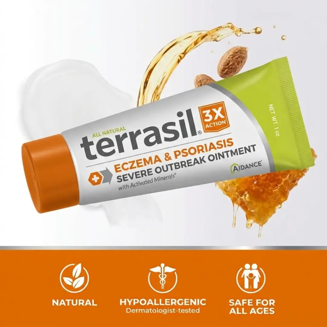 terrasil Eczema & Psoriasis Cream, Itch Relief, Kids & Adults, 1oz