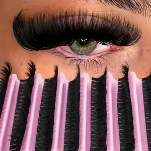 200 Pairs Reusable False Eyelashes 80D/40D/30D, Mixed Lengths DIY D-Curl Russian Volume Lash Extensions, Perfect for Beginners & Special Occasions, Cosmetic Eyelash Extensions Set