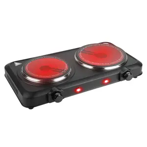 Electric Dual Burner,Kitchen Cooker Stove,Portable Counter Stove,Portable Electric Stove,Infrared Electric Stove