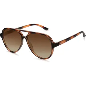 Classic Polarized Aviator Sunglasses for Women Men, Retro Trendy Aviators Shades SJ2201