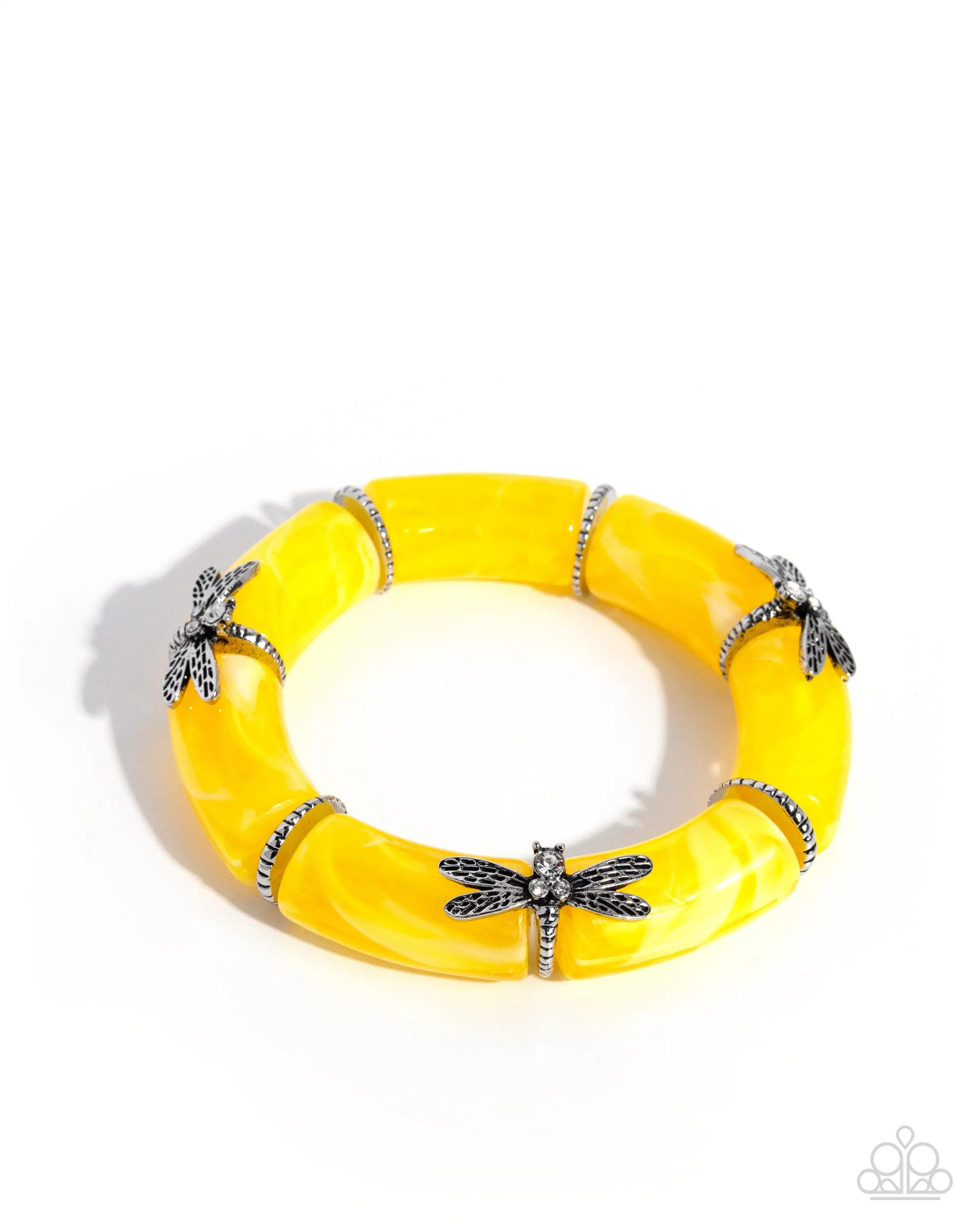 Delicate Dragonfly - Yellow - Paparazzi