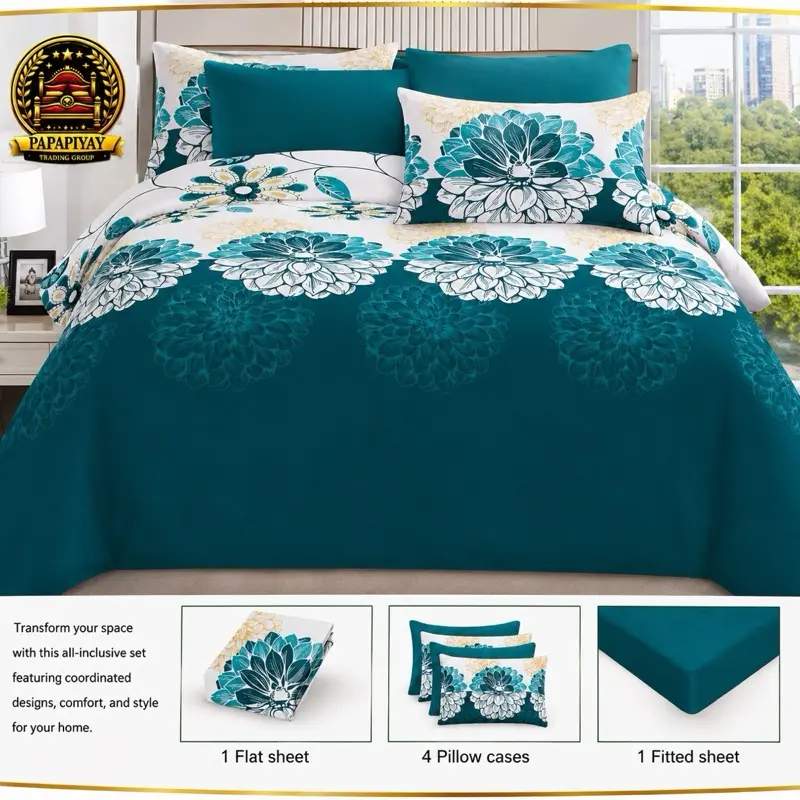 100% Cotton 6-Piece Sheet Set