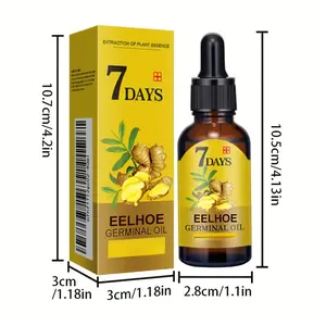 2pcs/3pcs 40ml 7 Day Ginger Hair Care Essential Oil Nourishing Ginger Hair Care Nourishing Serum Healthy Hair Serum Penetrates Root to Tip Hair Massage Scalp Hair Care Solution