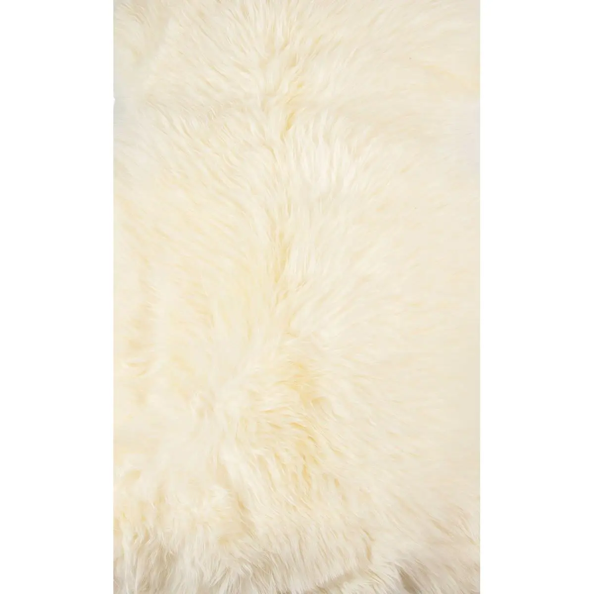212 MAIN Modern Ivory New Zealand Natural Shearling Sheepskin Rug, Anti-Slip Back, Ideal for Bedside Use
