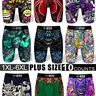 【Black Friday】Men’s Plus-Size 10-Pack Boxer Briefs, Sizes 1XL–6XL, Comfortable Moisture-Wicking Quick-Dry Underwear with Randomly Assorted Festive, Halloween, and Novelty Prints for Casual Wear and Sports